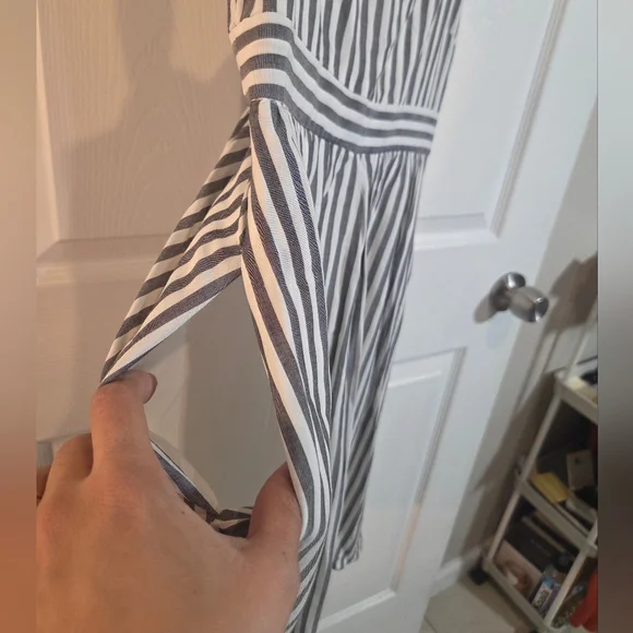 Madewell Striped Ruffle-strap Empire Dress - Picture 6 of 12